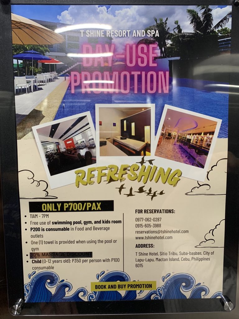 필리핀 세부 막탄 T shine resort and spa 1일차