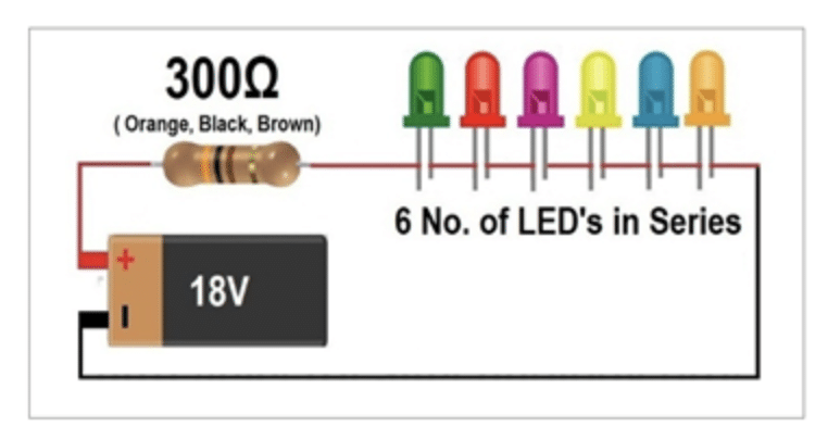 LED 회로 저항 병렬 구조