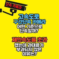 고속도로 구간단속 카메라 어떤 기준으로 단속할까? 제한속도를 초과했는데 과태료가 부과되지 않은 이유는?