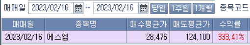 2월 셋째주 주식 정산 일지 (ft. 에스엠)