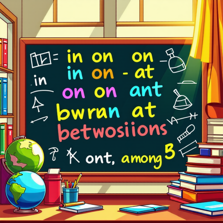 움직임과 위치를 나타내는 영어 전치사: Across, Between, Among, Around
