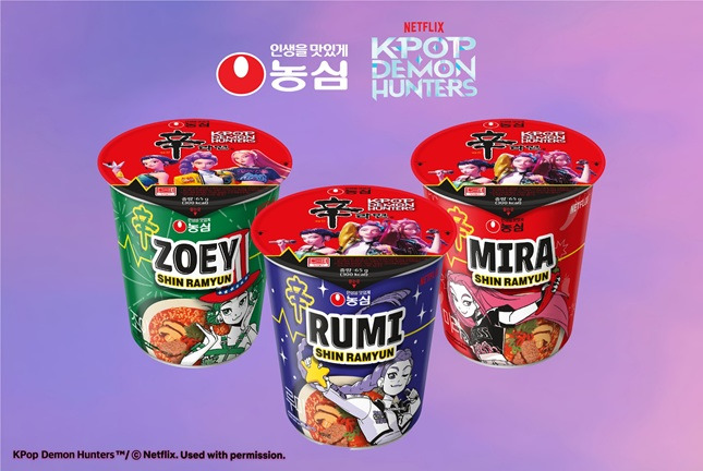 농심 X 케이팝 데몬 헌터스 라면 콜라보, 현실 속 헌트릭스 컵라면 출시!
