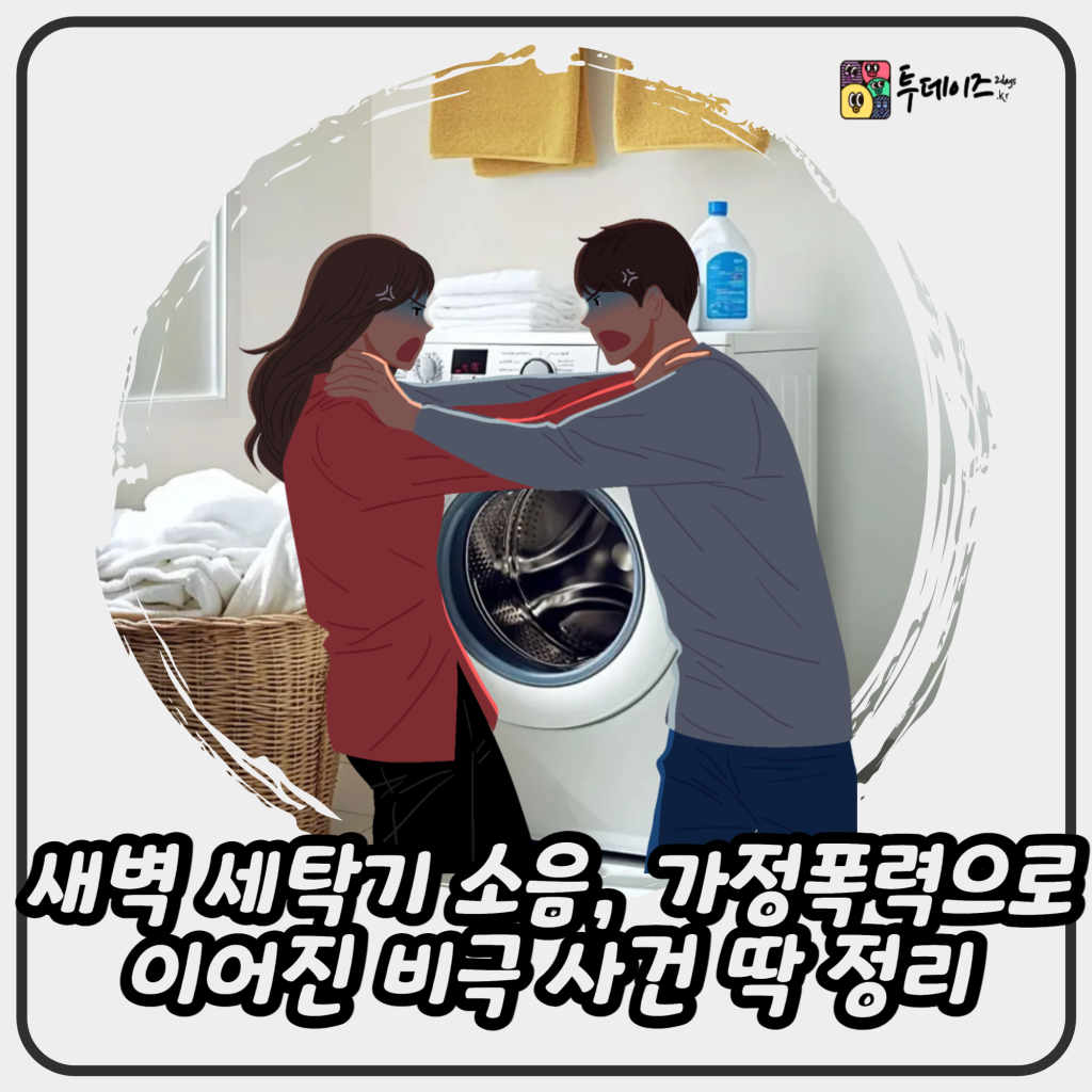새벽 세탁기 소음, 가정폭력으로 이어진 비극 사건 딱 정리 새벽 세탁기 소음, 가정폭력으로 이어진 비극 사건 딱 정리