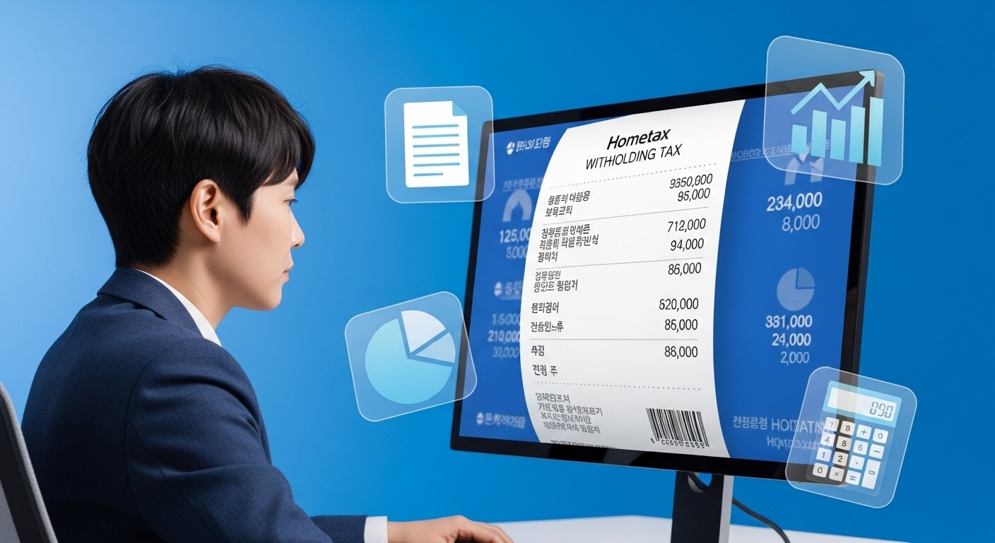 2025년 원천징수영수증 보는 법 완벽 가이드 (홈택스 발급·항목 해석 총정리)
