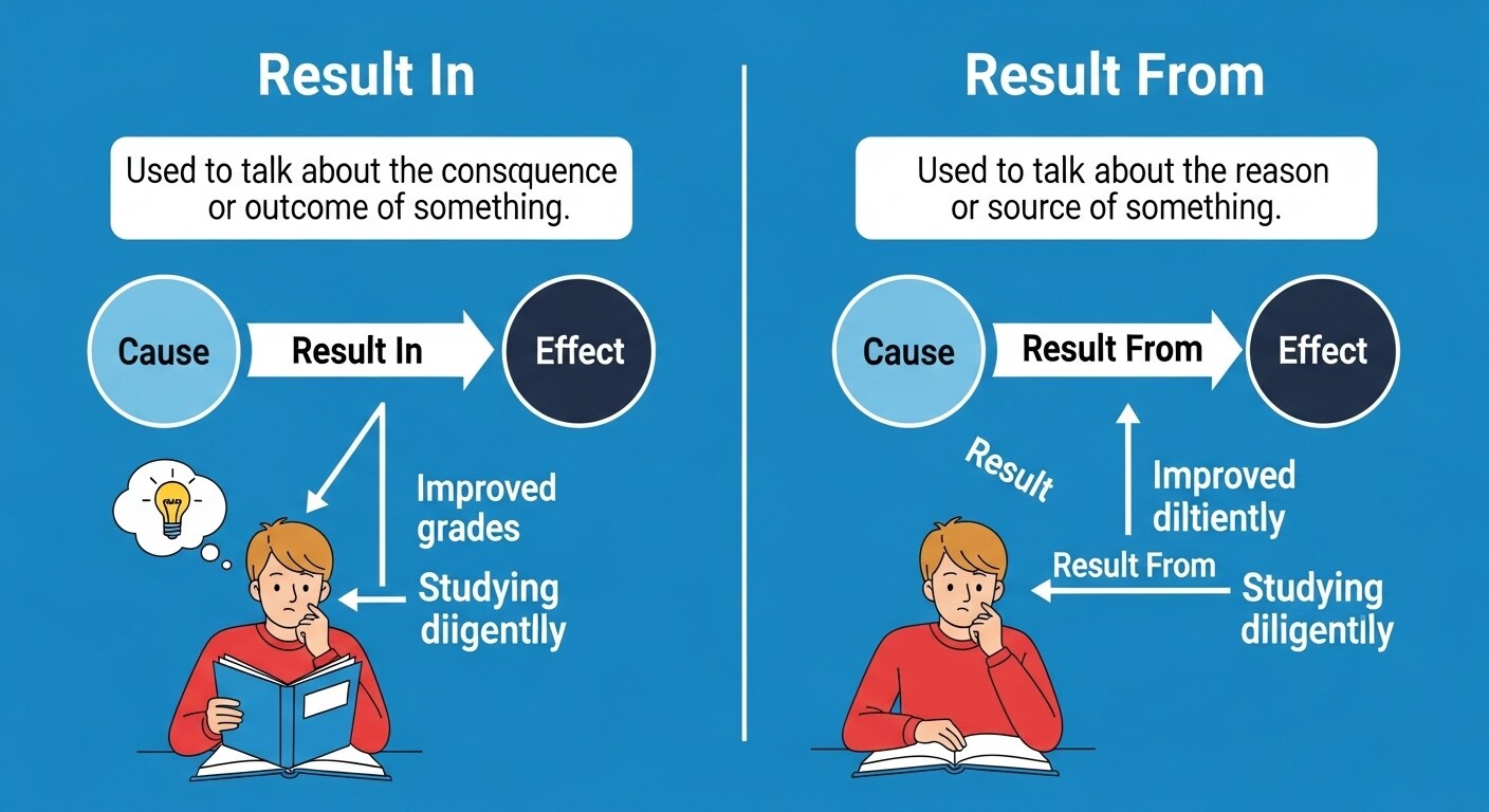 Result in vs Result from, 한국인만 헷갈리는 이유 완전 정리 2 Result in vs Result from, 한국인만 헷갈리는 이유 완전 정리