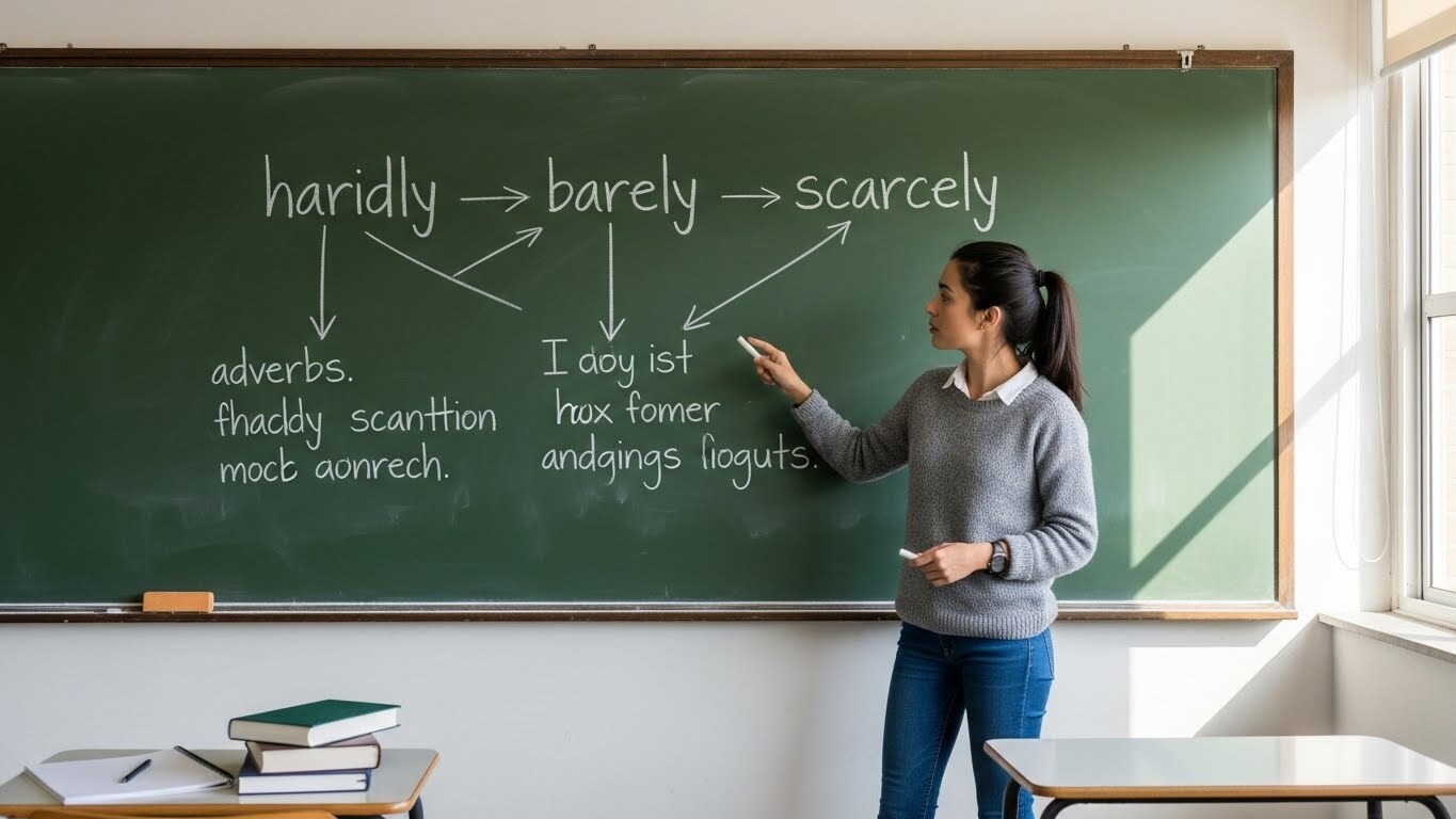 hardly, barely, scarcely 완벽 구분법 (이제 헷갈리지 말자!)