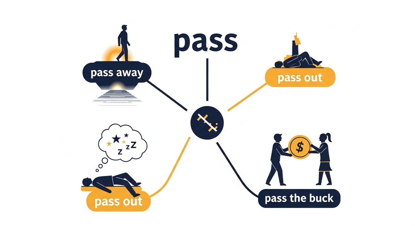 pass 하나로 이해하는 영어 관용어 pass away · pass out · pass the buck 완전 해부 3 pass 하나로 이해하는 영어 관용어 pass away · pass out · pass the buck 완전 해부