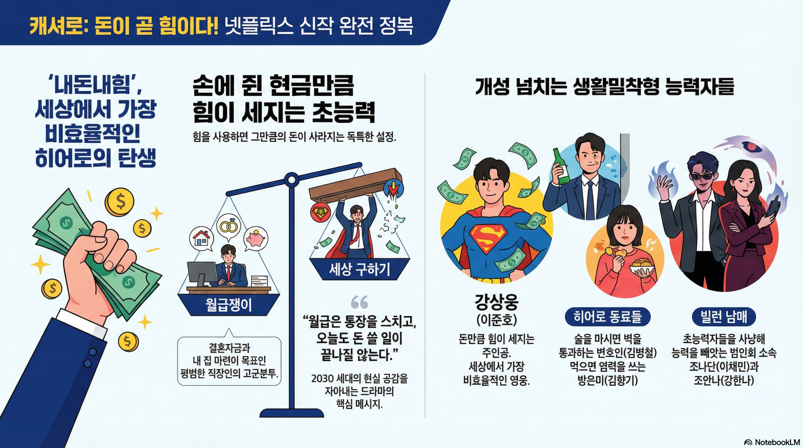 넷플릭스 캐셔로 완벽정리 이준호의 짠내 히어로 탄생