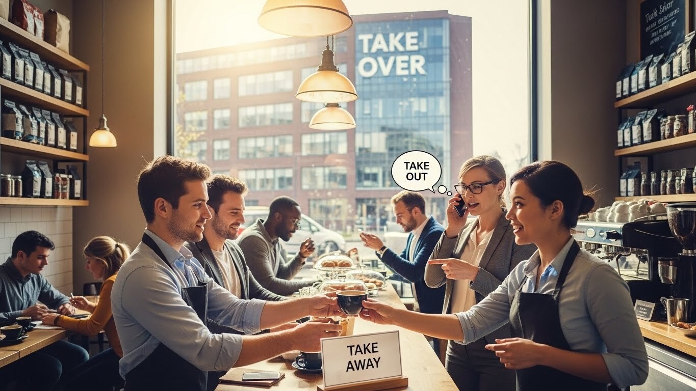 영어 구동사 완전 정리: take away vs take out vs take over