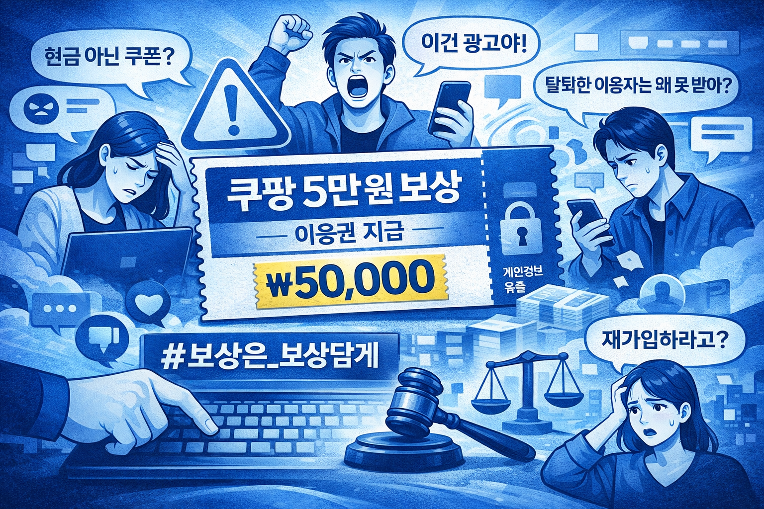 쿠팡 5만원 보상 논란, 왜 고객 분노를 키웠나? 쿠팡 5만원 보상 논란, 왜 고객 분노를 키웠나?