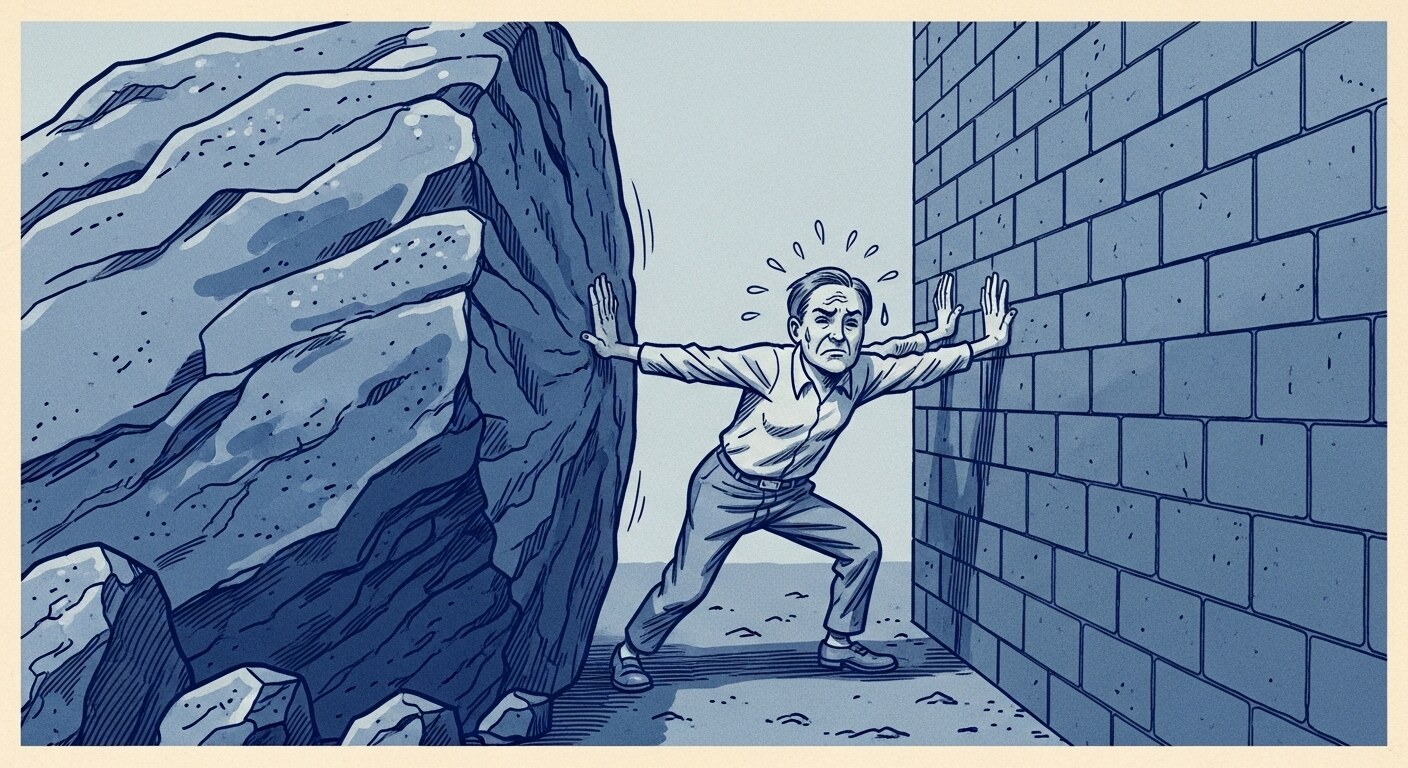 between a rock and a hard place 뜻과 사용법 between a rock and a hard place 뜻과 사용법