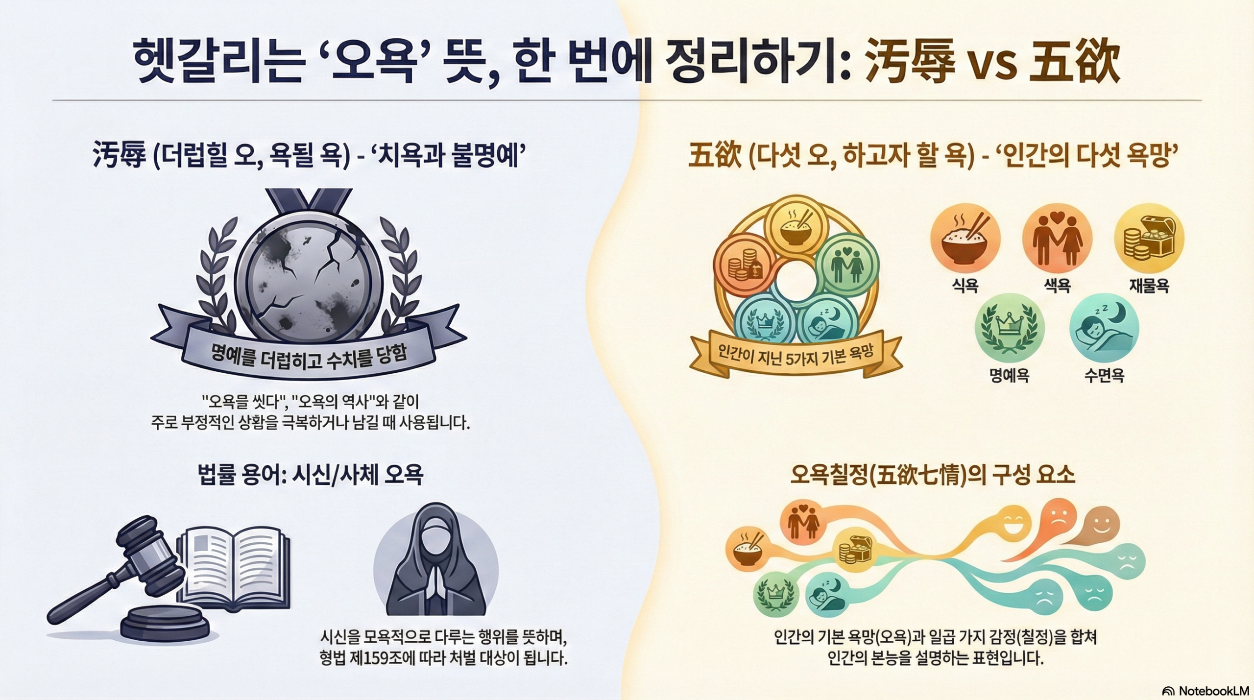 오욕 욕망을 다스리는 진짜 지혜 오욕(五欲)과 오욕(汚辱)의 차이