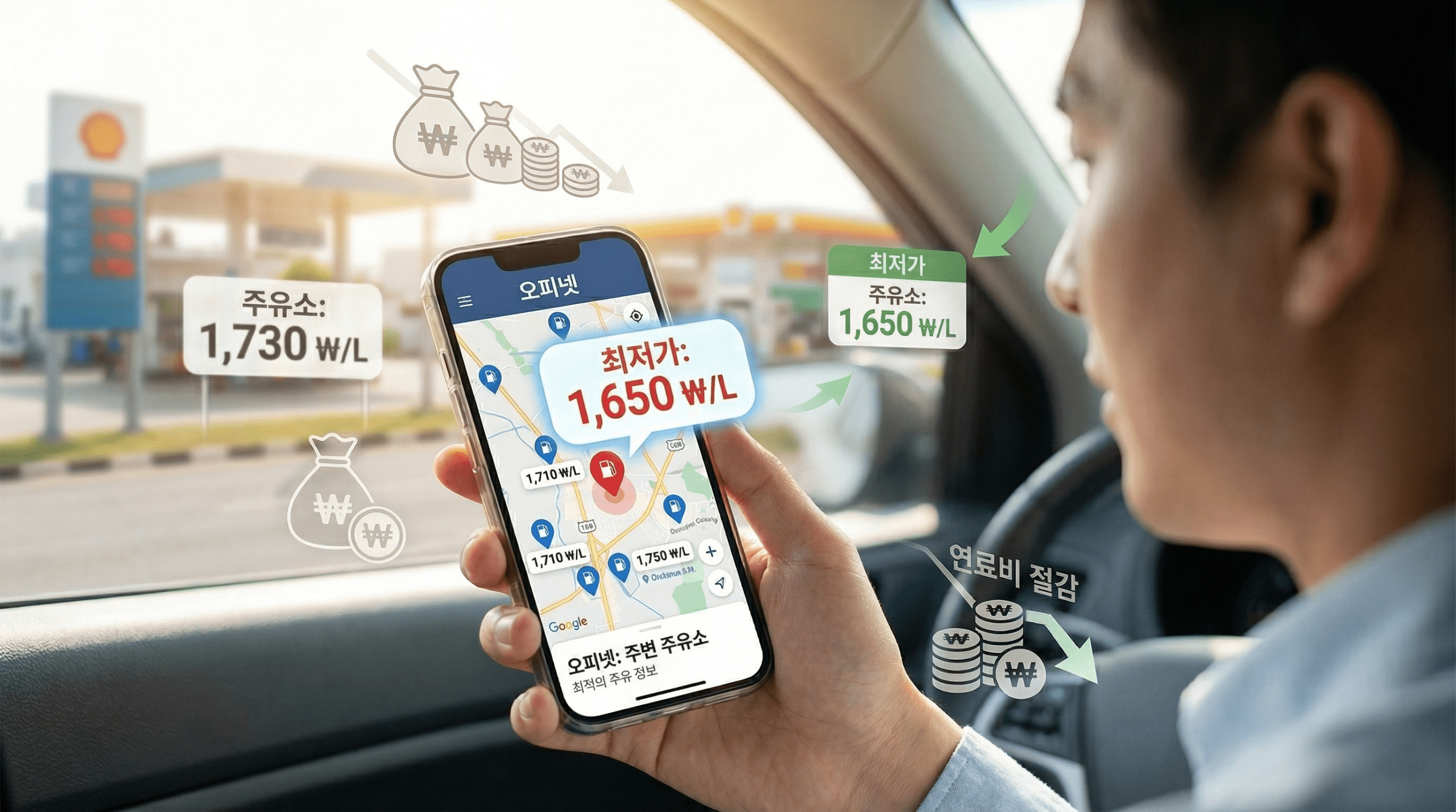 내 주변 최저가 주유소 찾는 법, 오피넷으로 주유비 아끼는 가장 쉬운 방법