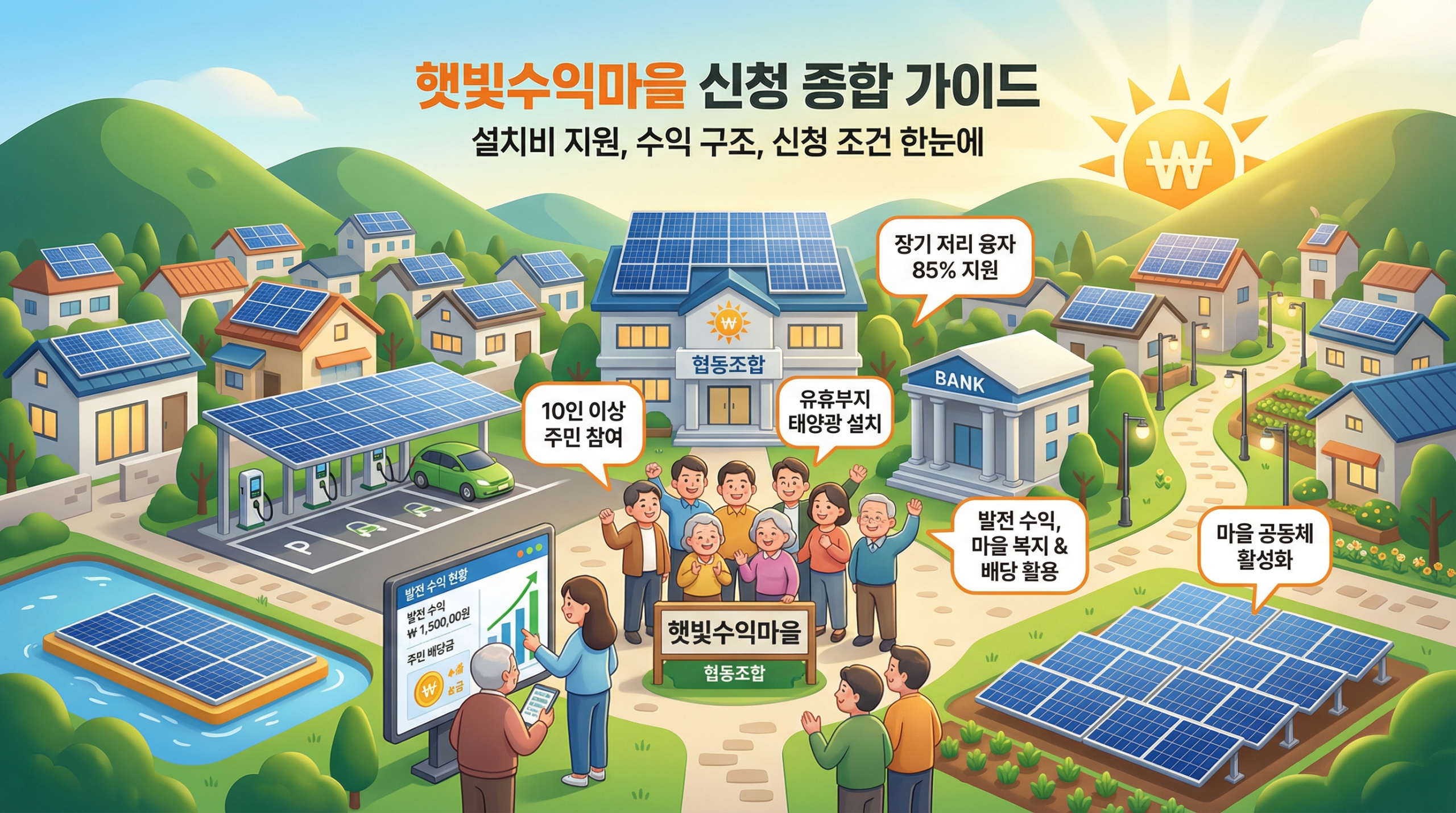 햇빛소득마을 신청방법 총정리 설치비 지원·수익 구조·신청조건 한눈에 보기 2 scaled