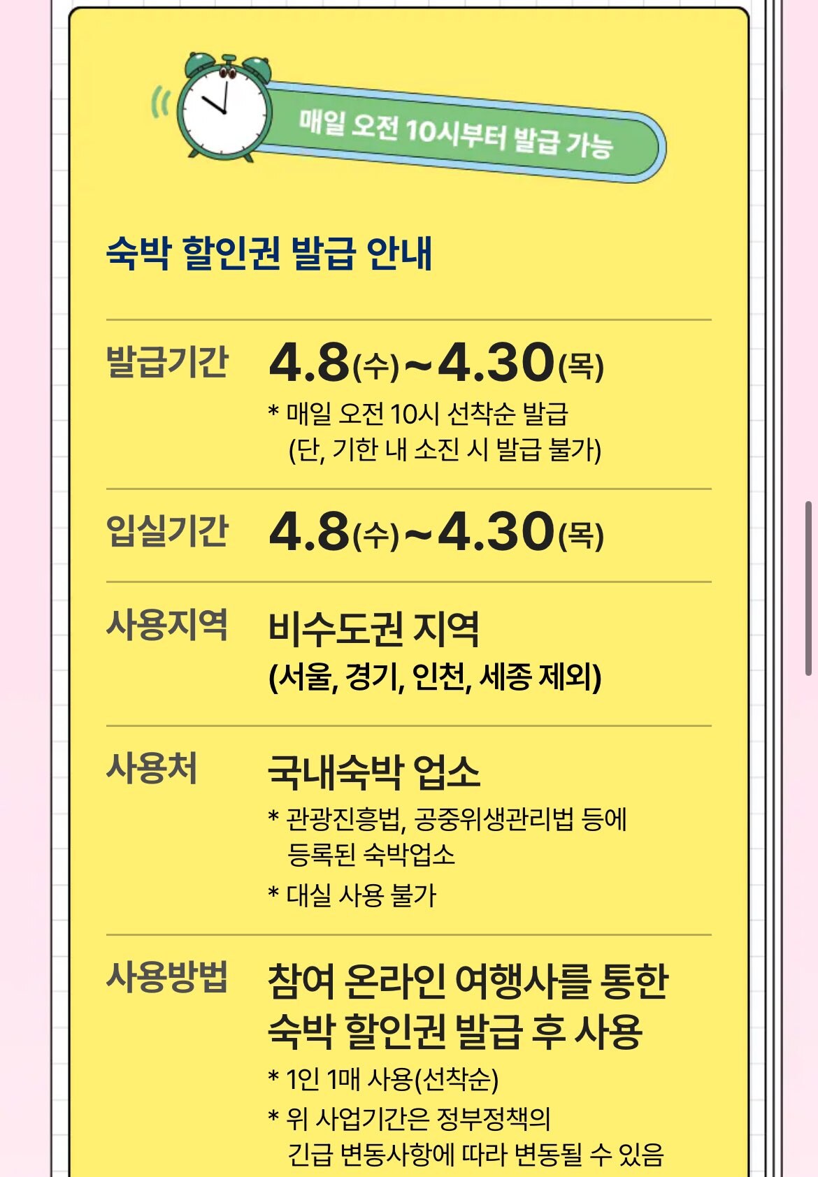 2026 숙박 세일 페스타 총정리 | 최대 7만원 할인, 쿠폰 발급 일정, 사용 지역, 예약 팁까지