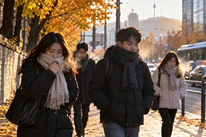 한파주의보 21일 밤 9시 발효지역과 22일 아침 최저기온