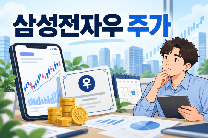 삼성전자우 주가 배당까지 같이 보는 법