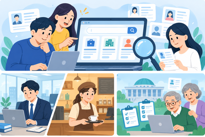 구인구직사이트 주소 종류별 비교, 취업·알바·중장년 어디서 찾을까