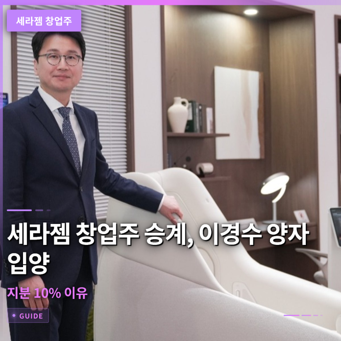 세라젬 창업주 승계, 이경수 양자 입양과 지분 10% 이유