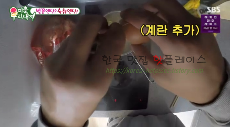 미운우리새끼 곽시양 해장라면 레시피 9 ywAAAAAAQABAAACAUwAOw==