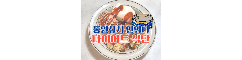 동원참치 인워터 일주일 2kg 감량 가능한 저칼로리 다이어트 식단 추천 1 동원참치 인워터-다이어트 식단