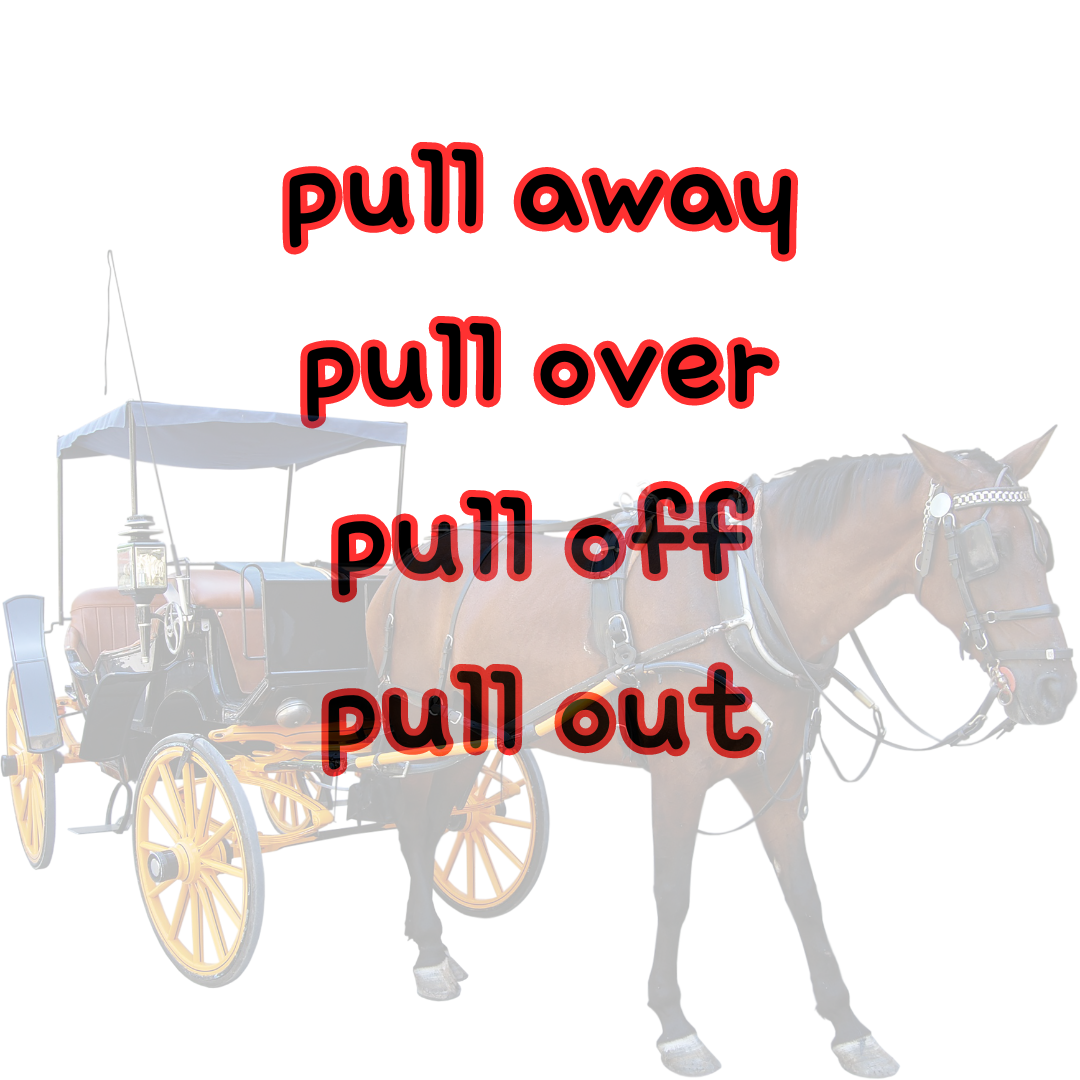 pull away, pull over, pull off, pull out 의미 차이 1 pull away, pull over, pull off, pull out의 의미