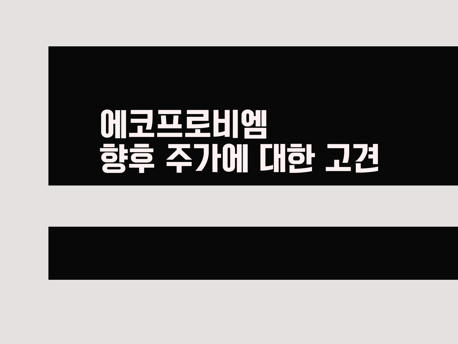에코프로비엠 향후 주가에 대한 고견(ft.붖잣님의 글) 1 에코프로비엠 향후 주가에 대한 고견